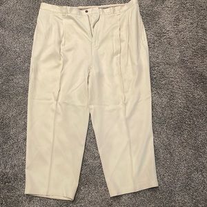 Tommy Bahama 100% Silk pants. Size 42 light khaki